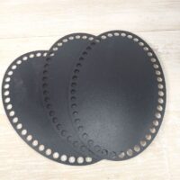 Донышко овал 3мм 17,5*35см Черный для вязания сумки шкатулки