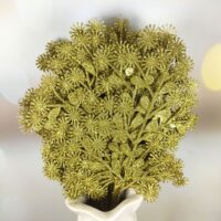 Штучний лист пластмасовий 37см золото 11072