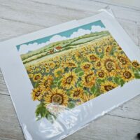 КІО 16-34 Поле соняшників 33*45см схема для вишивки нитками