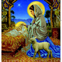 ЮМА 4341 Мария с Младенцем, схема под бисер