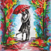 ЮМА 4337 Влюбленные, схема под бисер