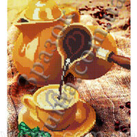 ЮМА 4362 Ароматный кофе, схема под бисер