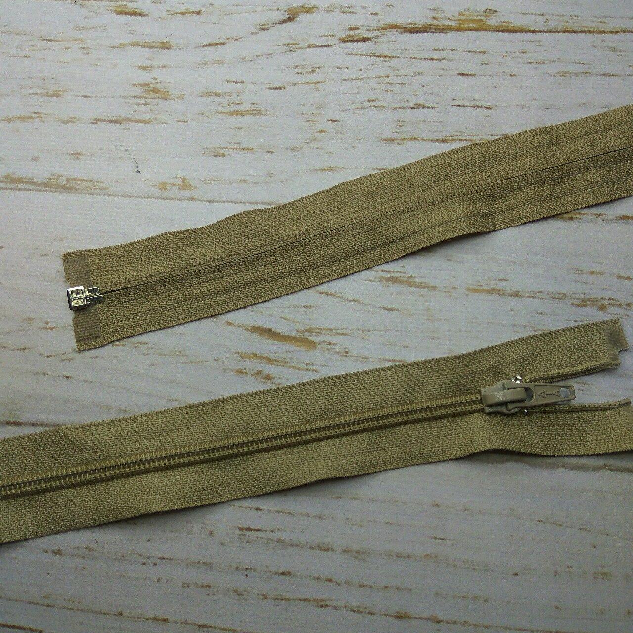 Молния разъемная, витая, Т5, 60см, нейлон, 0841 беж