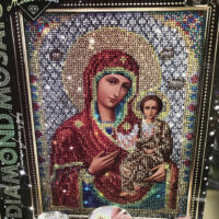 Diamond Mosaic Алмазний живопис Ікона Казанська Б.М DM-02-01/10-09