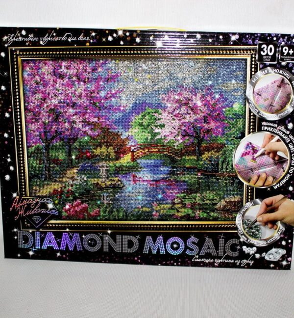 Diamond Mosaic Алмазний живопис Весна Міст DM-01-05