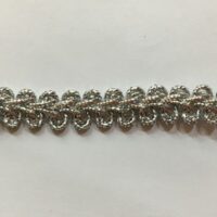 Тесьма парчевая 1см №O/268-1/S серебро