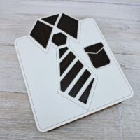 ПА-К-120 Коробка Джентльмен біла 20*25*7см