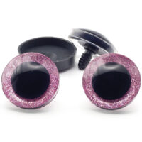 Очі круглі блискучий кант 20мм рожеві 1пара ГВ0020б10