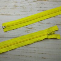 Молния разъемная, витая, Т5, 80см, нейлон, 0307 желтый