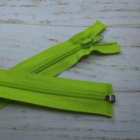 Молния разъемная, витая, Т5, 50см, нейлон, 0166 салатовый