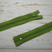 Молния брючная неразъемная, витая, Т3, 18см, нейлон, 3346 олива