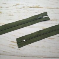 Молния брючная неразъемная, витая, Т3, 18см, нейлон, 0934 темная олива