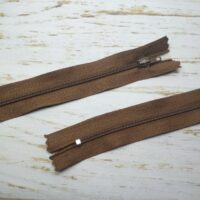 Молния брючная неразъемная, витая, Т3, 18см, нейлон, 0898 молочный шоколад