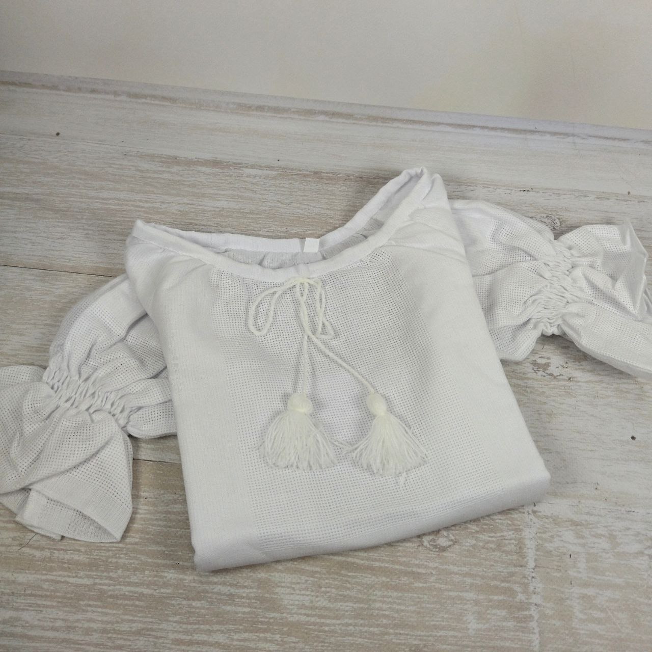 Сорочка дівчача р.36 біла,159-12/09 короткий рукав