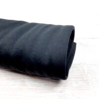 Ткань футер трехнитка с начесом Турция 2м черный