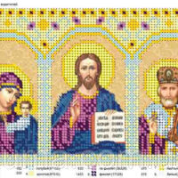 ЮМА 523 Иконостас, схема под бисер