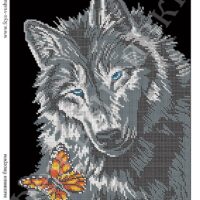 Фея Вышивки В-478 Серый волк, схема под бисер