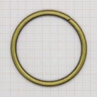 Кольцо металлическое 40мм/3,7 антик 714
