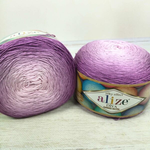 Алізе Діва Омбре (Alize Diva Ombre) 250г/850м 7244 фуксія