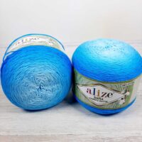 Алізе Белла омбре (Alize bella Ombre Batik) 250г/900м 7409 бірюза