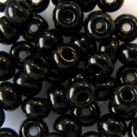 Бисер Чехия Preciosa 6/0 23980 25г черный жемчужный