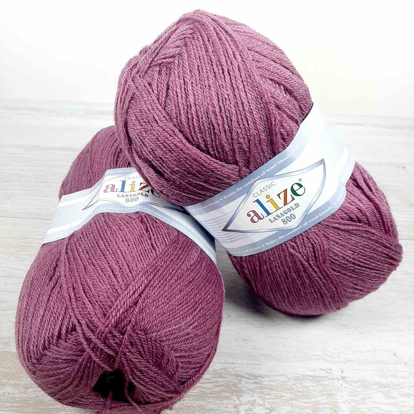 Алізе Ланаголд (Alize LanaGold) 800 100г/800м 440 темна троянда