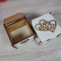Скринька "I Love you" 8*7*5,5см біла