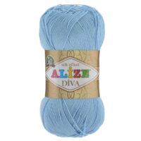 Алізе Діва (Alize Diva) 100г/350м 350 блакитна фрезія