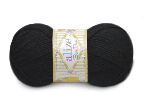 Алізе Бебі Бест (Alize Baby Best) 100г/240м 060 чорний