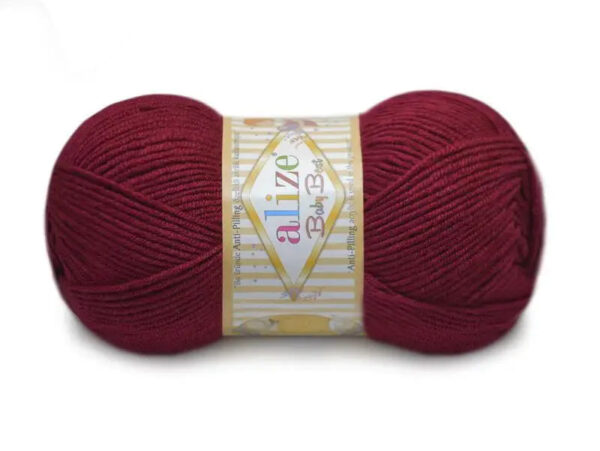 Алізе Бебі Бест (Alize Baby Best) 100г/240м 390 вишня