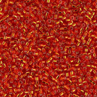 Бісер Miyuki Delica Beads 11/0 5г DB-43 блискучий, темно-помаранчевий