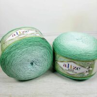Алізе Белла омбре (Alize bella Ombre Batik) 250г/900м 7408 м'ята