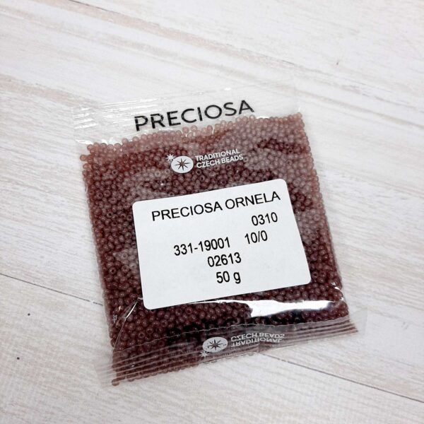 Бісер 02613 Preсiosa 10/0 темний беж 25г