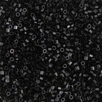 Бісер Miyuki Delica Beads Cut 11/0 5г DBC-10 рубка, чорний