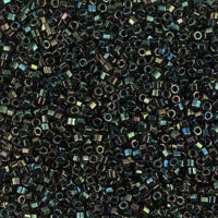 Бісер Miyuki Delica Beads Cut 11/0 5г DBC-3 рубка, чорний райдужний