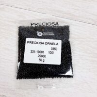 Бісер 29980 Preсiosa 10/0  графіт натуральний 25г