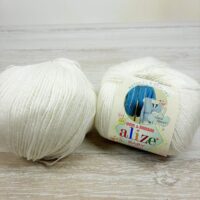 Алізе Бебі вулл (Alize Baby Wool) 50г/175м 055 білий