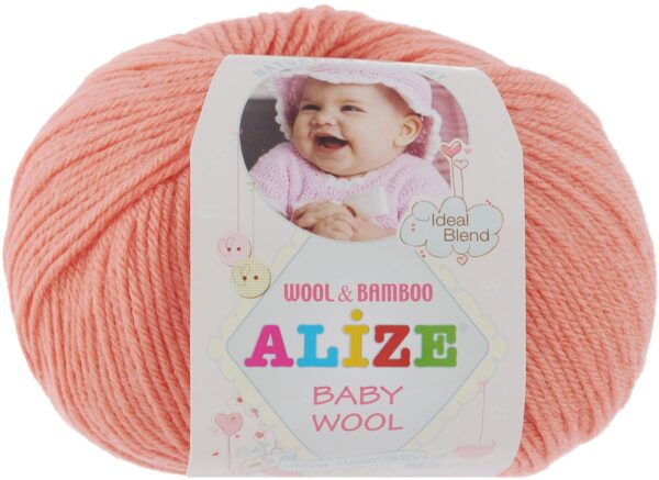 Алізе Бебі вулл (Alize Baby Wool) 50г/175м 619 корал