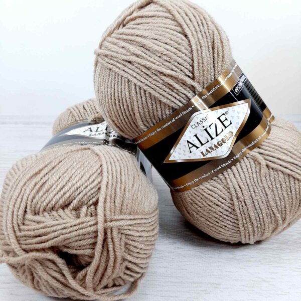 Алізе Ланаголд Класік (Alize LanaGold Classic) 100г/240м 005 бежевий