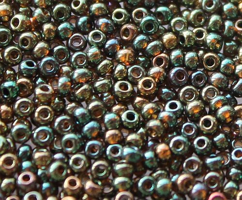 Бісер 19155 Preсiosa 10/0 зелений хамелеон 25г