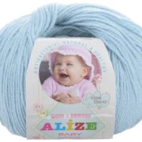 Алізе Бебі вулл (Alize Baby Wool) 50г/175м 350 блакитний