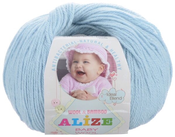 Алізе Бебі вулл (Alize Baby Wool) 50г/175м 350 блакитний