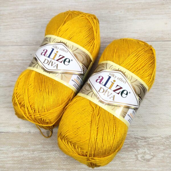 Алізе Діва (Alize Diva) 100г/350м 488 куркума