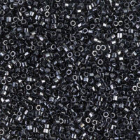 Бісер Miyuki Delica Beads Cut 11/0 5г DBC-1 рубка, темний асфальт