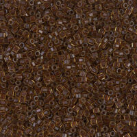 Бісер Miyuki Delica Beads Cut 11/0 5г DBC-1393 рубка, темно-коричневий