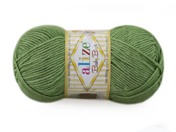 Алізе Бебі Бест (Alize Baby Best) 100г/240м 954 зелень