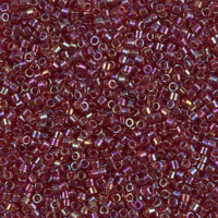 Бісер Miyuki Delica Beads 11/0 5г DB-1242 блискучий, вишневий райдужний