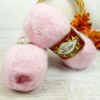 Алізе Кід Мохер (Alize Kiid Mohair) 50г/500м 143 світло рожевий