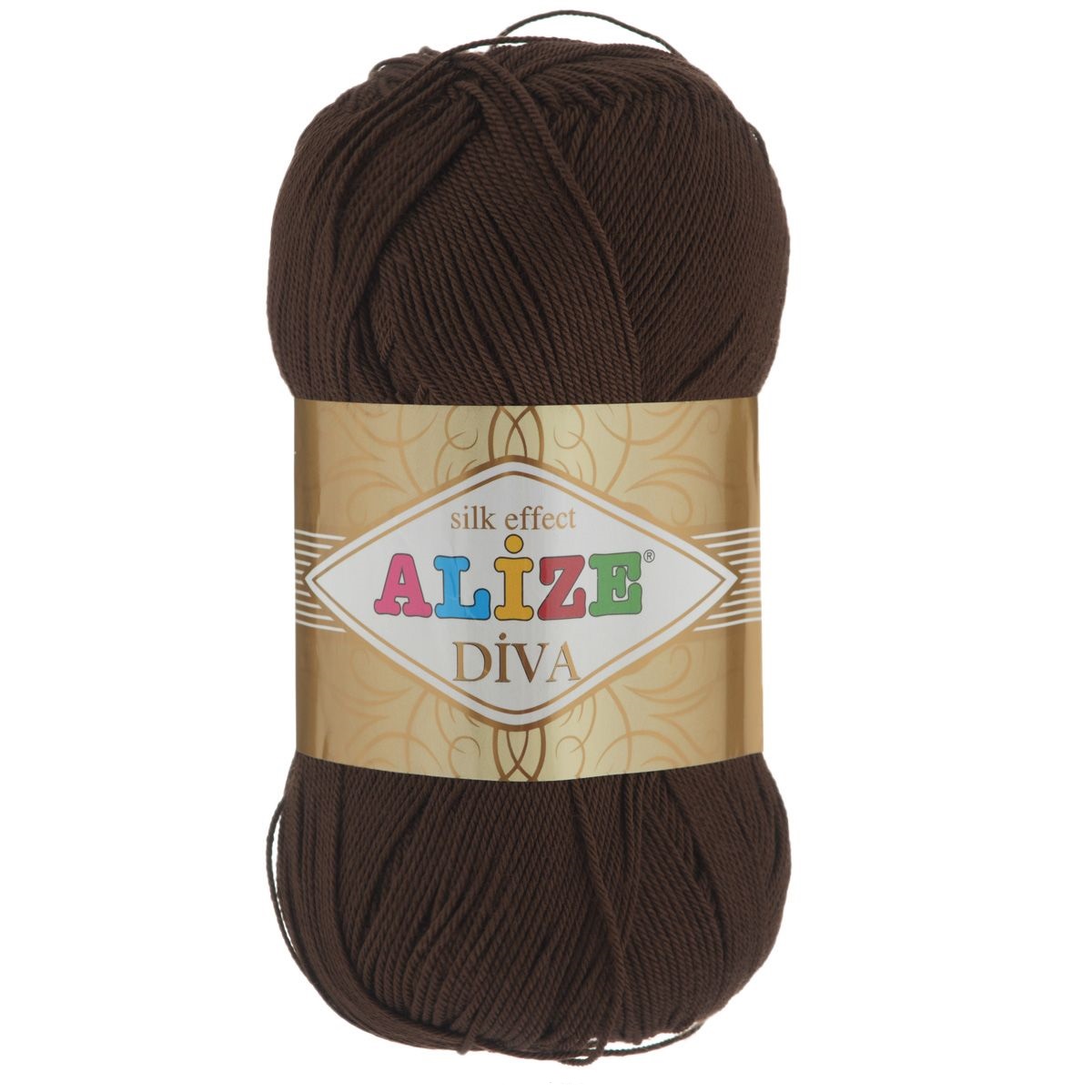 Алізе Діва (Alize Diva) 100г/350м 026 коричневий
