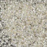 Бісер Miyuki Delica Beads Cut 11/0 5г DBC-41 рубка, срібний